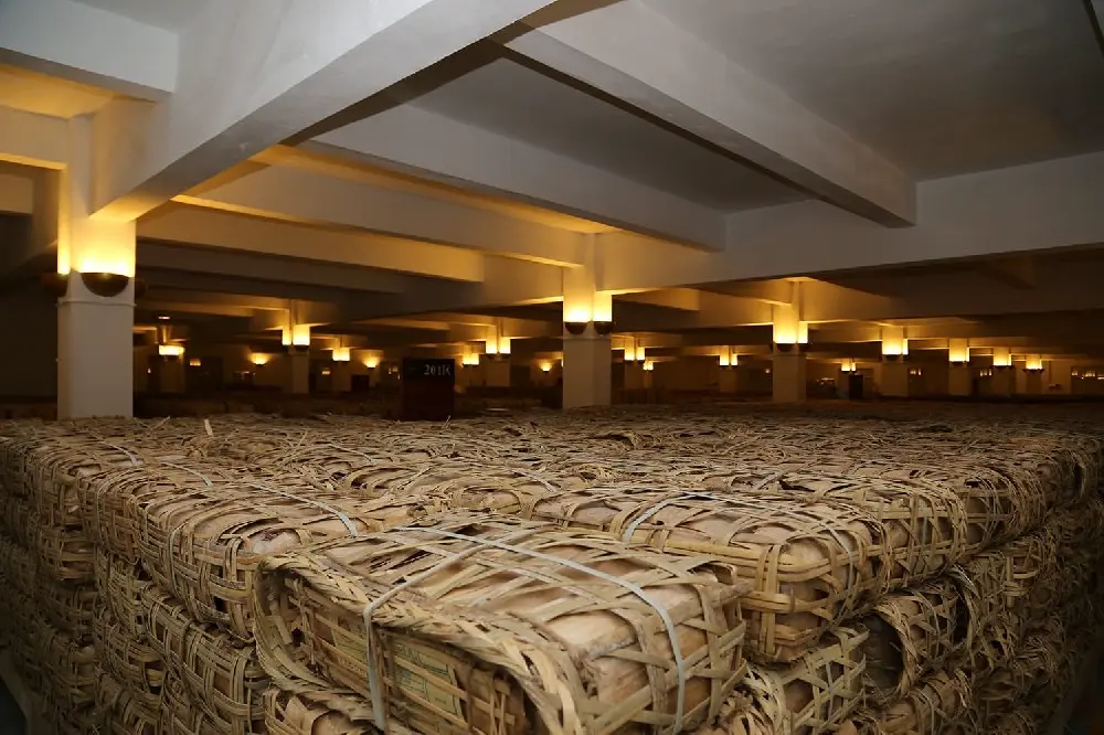 中山干仓普洱茶仓库展示